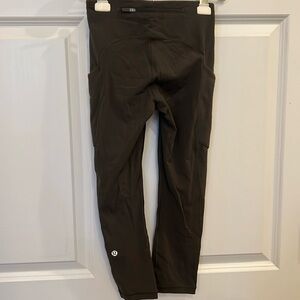 Size 0 Lululemon Green Capris Leggings